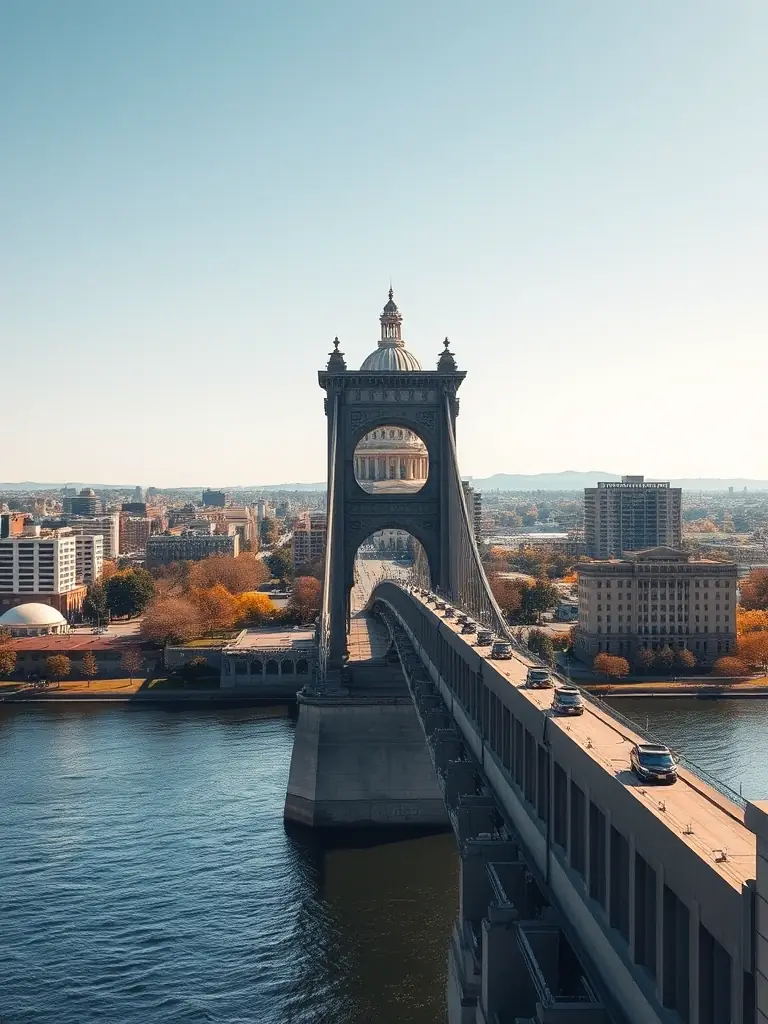 An image of Sacramento's Tower Bridge and the California State Capitol. This image represents the Sacramento County bail bond services.
